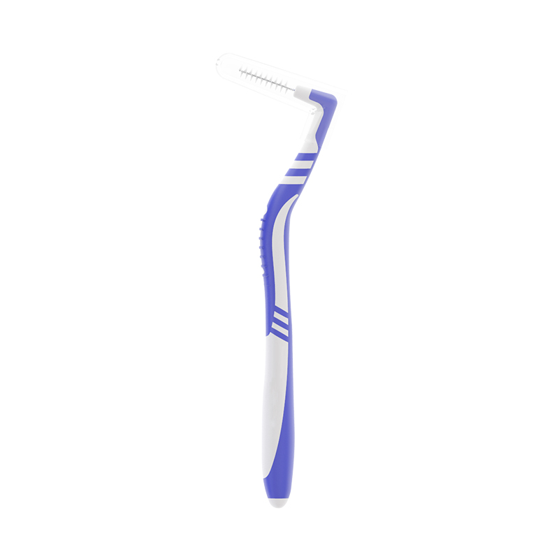 Brosses interdentaires orthodontiques colorées en forme de L, brosses interdentaires en fil d'acier inoxydable/Nylon conformes aux normes américaines