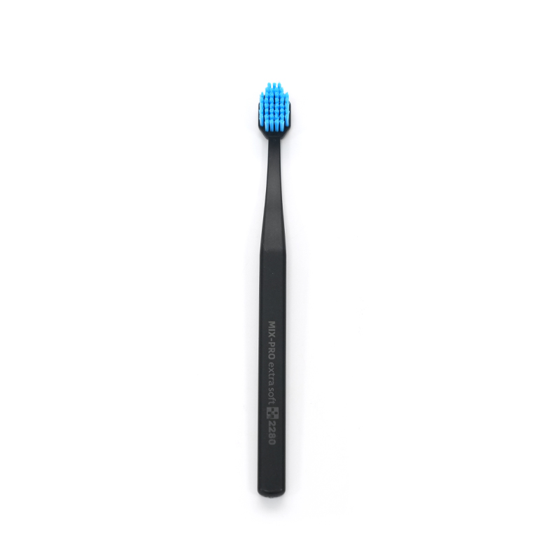 Brosse à dents écologique pour adultes, nettoyage en profondeur, poignée PP/TPE, poils PBT